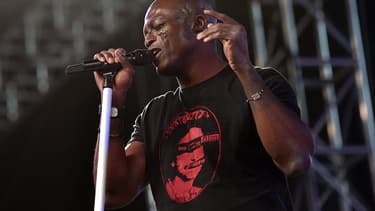 Le chanteur Seal au festival Coachella en 2016.