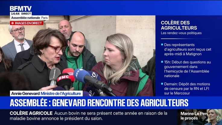 Colère agricole: Annie Genevard assure que le Premier ministre, Sébastien Lecornu, "fera un deuxième train d'annonces dans l'après-midi"