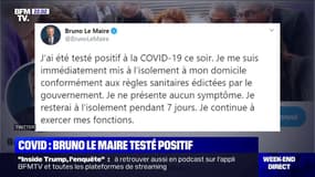 Coronavirus: Bruno Le Maire annonce avoir été testé positif