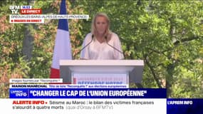 Marion Maréchal ("Reconquête!") veut changer "radicalement le cap de l'Europe"