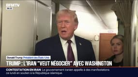 Iran: Donald Trump affirme que le régime des mollahs veut "négocier"
