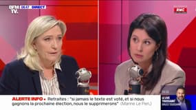 Le Pen : "Revenir au peuple ne me pose aucun problème donc chiche de dissoudre l'Assemblée ?!"