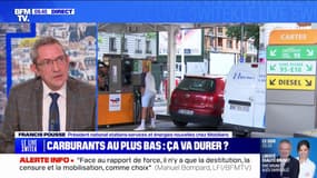 Carburants: dans certaines régions son prix est au plus bas à 1,50€, explique Francis Pousse président des stations-services chez Mobilians
