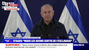 "J'ai vu, face à moi, une famille qui renaît": Benjamin Netanyahu raconte la remise des ex-otages à leurs proches