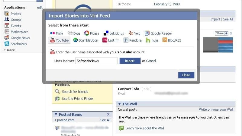 Le Mini-feed lancé par Facebook. 
