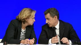 Valérie Pécresse et Nicolas Sarkozy à Paris le 7 novembre 2015.