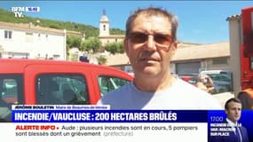 Incendie dans le Vaucluse: "Toutes les habitations ont été évacuées", selon le maire de Beaumes-De-Venise