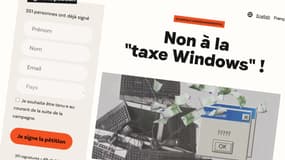 La pétition contre la "Taxe Windows" de l'association HOP et ses 21 alliés