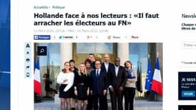 Hollande au "Parisien": "Un discours très prononcé face au Front national"