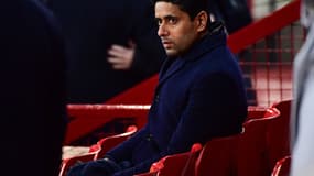 Le président du PSG, le Qatari Nasser Al-Khelaifi