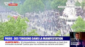 Manifestation contre le racisme: des tensions en cours à Paris