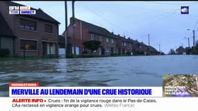 Pas-de-Calais: le jour d'après à Merville après une crue historique