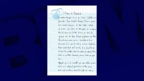 Lettre de Louis Jubillar, le fils de Delphine et Cédric Jubillar