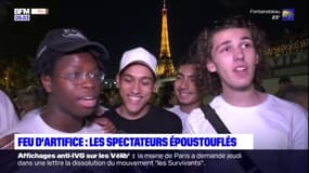 "C'est magnifique": les spectateurs époustouflés par le feu d'artifice du 14-Juillet à Paris