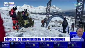 Dévoluy: du ski freeride en pleine poudreuse