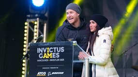 Le prince Harry et Meghan aux Invictus Games à Vancouver, le 10 février 2025.