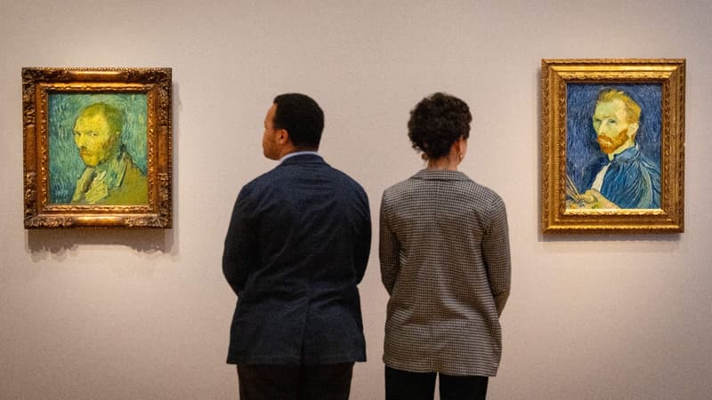 L'exposition "Van Gogh autoportraits", à la Courtauld Gallery de Londres, le 1er février 2022.