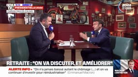 Emmanuel Macron: "Je veux porter la retraite minimale, pour quelqu'un qui a sa carrière complète, à 1100 euros"