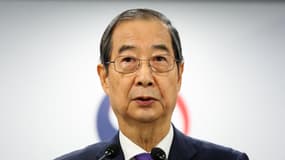 Le Premier ministre Han Duck-soo, jusqu'ici chef d'État par intérim en Corée du Sud après la destitution du président, le 26 décembre 2024 à Séoul 