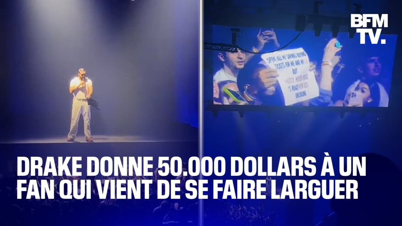 Drake donne 50.000 dollars à un fan qui vient de se faire larguer