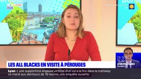 Coupe du monde de rugby: les All Blacks en visite à Pérouges