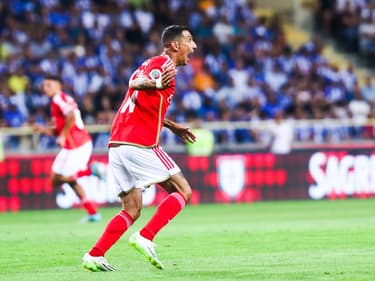 Angel Di Maria lors de la Supercoupe du Portugal entre le Benfica et Porto (2-0), le 9 août 2023