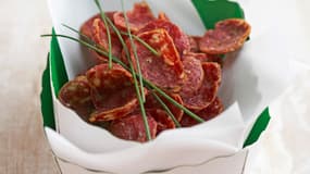 La recette des chips de saucisson se trouve ici.