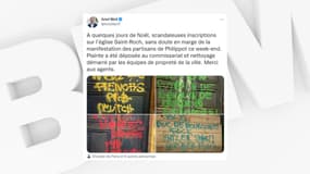 De nombreuses inscriptions ont été découvertes sur l'église Saint-Roch.