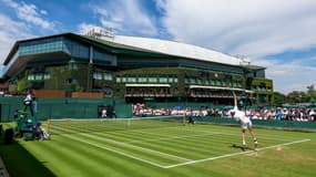 Le court numéro quatre du All England Lawn Tennis and Croquet Club, à Londres, le 1er juillet 2025.