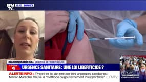 Projet de loi de gestion des urgences sanitaires: pour Marion Maréchal, "c'est une manière très hypocrite de rendre ce vaccin obligatoire"