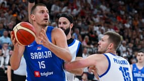 Nikola Jokic avec la Serbie pendant la préparation de l'EuroBasket, le 15 août 2025