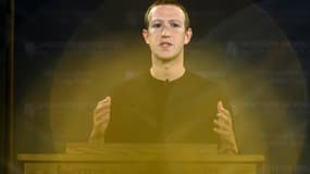 Le patron de Facebook Mark Zuckerberg s'exprime à l'Université de Georgetown, à Washington, le 17 octobre 2019
