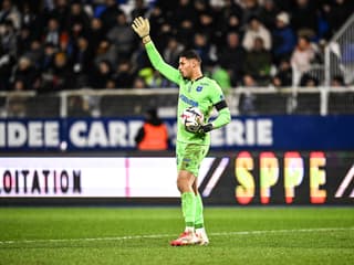 Théo De Percin lors d'Auxerre-Lille, le 10 janvier 2025.