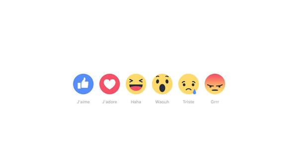Facebook lance la fonctionnalité Réactions.