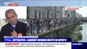 Laurent Berger (CFDT): "La mobilisation est plus faible que le 1er mai dernier"