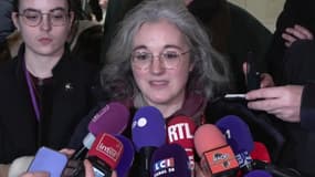 Gaelle Paty, la sœur de Samuel Paty, le 20 décembre 2024 au tribunal judiciaire de Paris.
