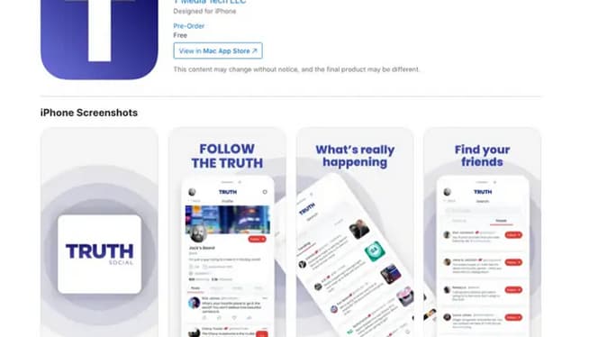 Les visuels disponibles temporairement sur l'App Store.