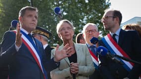 La Première ministre Elisabeth Borne lors d'un déplacement à Lisieux (Calvados), le 6 juillet 2023.