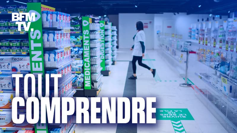 Une pharmacie parisienne, le 8 septembre 2020