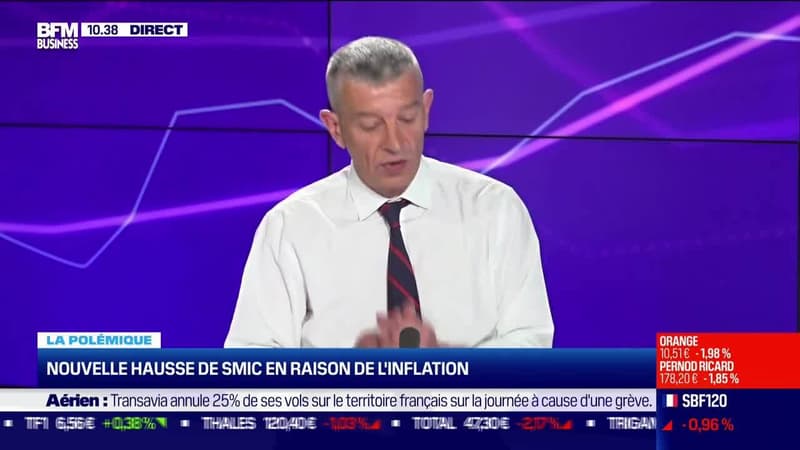 Nicolas Doze : Nouvelle hausse du Smic en raison de l'inflation - 14/07