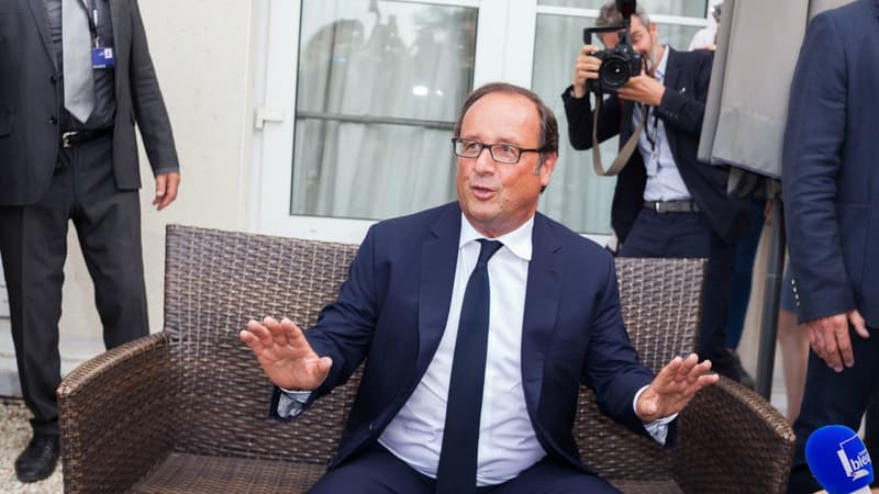 François Hollande, à Angoulême.