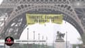 Marie-Anne Soubré "terrifiée" par l’action anti-Le Pen de Greenpeace à la tour Eiffel