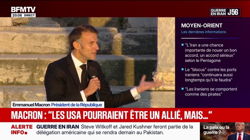 Pour Emmanuel Macron, "les États-Unis pourraient être un allié, mais cet allié n'est plus très stable"