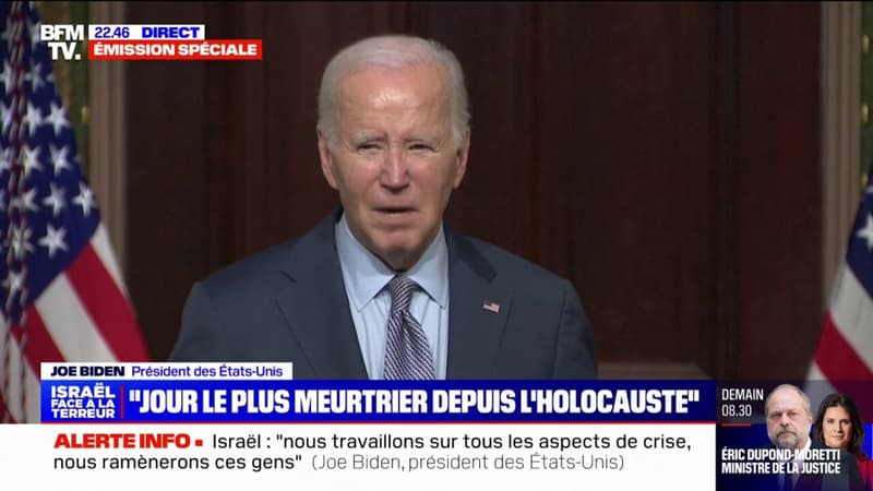 Joe Biden sur l'attaque du Hamas: 