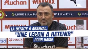 Lens : "Un bon rappel à l'ordre et une leçon à retenir" Haise espère tirer les enseignements de la défaite à Arsenal