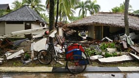 Les conséquences du tsunami à Tanjung Lesung le 26 décembre 2018. Photo d'illustration