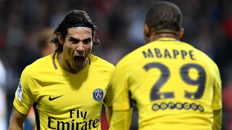 Edinson Cavani et Kylian Mbappé (PSG)