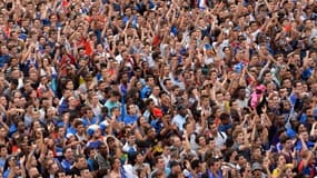 Des fans de l'équipe de France