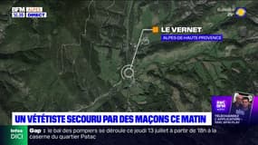 Alpes-de-Haute-Provence: un vététiste secouru par des maçons après avoir passé la nuit dehors