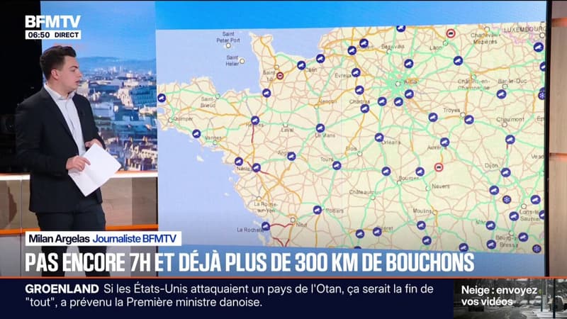 Neige: une vitesse limitée à 80 km/h pour les poids lourds en Île-de-France